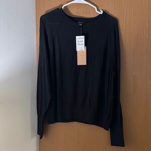 Halogen Black Crew Neck Sweater Size Large